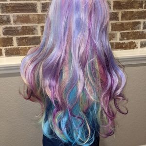 Multi color wig